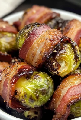 AIR FRYER BACON WRAPPED BRUSSEL SPROUTS
