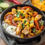 Air Fryer Chicken Fajita Bowls