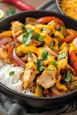 Air Fryer Chicken Fajita Bowls