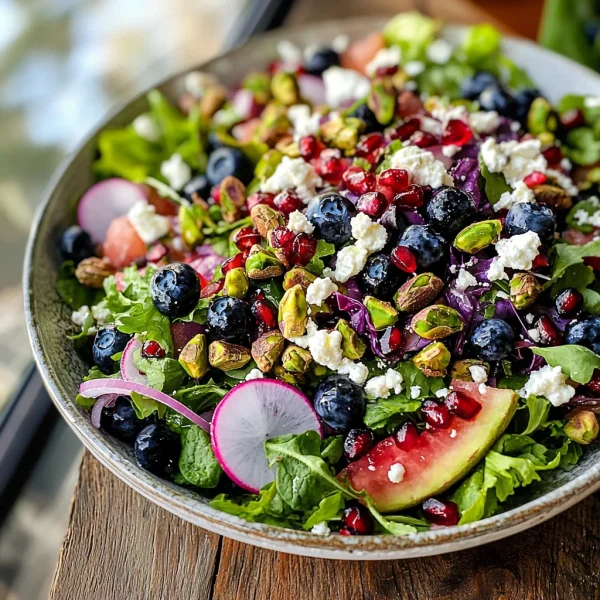 Blueberry Pistachio Spring Salad