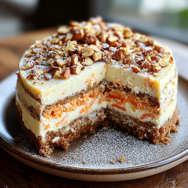 Carrot Cake Cheesecake Recipe – Easy Holiday Dessert