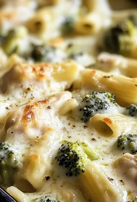 Chicken Alfredo Pasta Bake with Broccoli