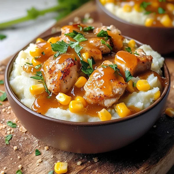 Chicken Mashed Potato Bowls