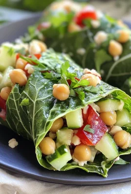 Chickpea Tahini Collard Wraps
