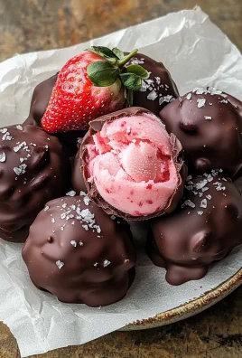 Chocolate Strawberry Frozen Yogurt Bites