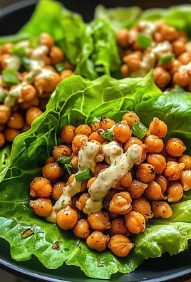 Crispy Chickpea Lettuce Wraps
