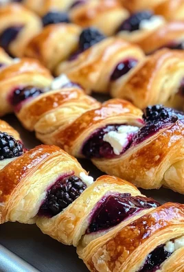 Delicious Blackberry Goat Cheese Puff Pastry Twists
