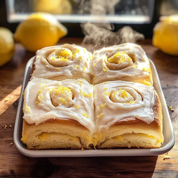 Delicious Homemade Lemon Rolls with Cream Cheese Frosting Recipe