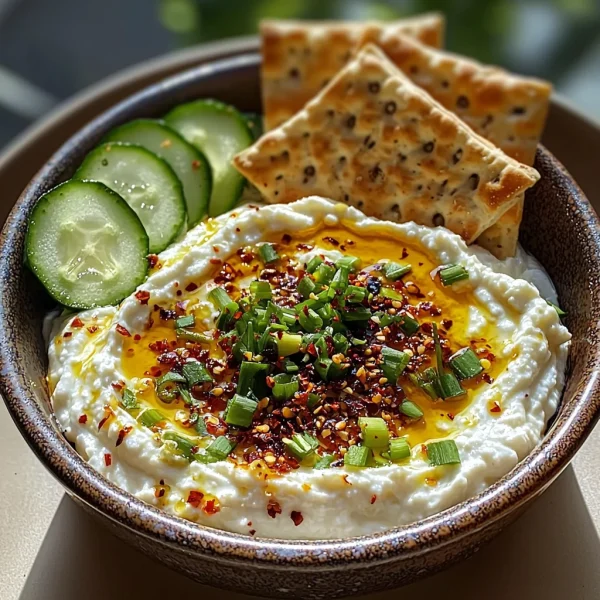 Delicious Labneh Chili Crisp Dip