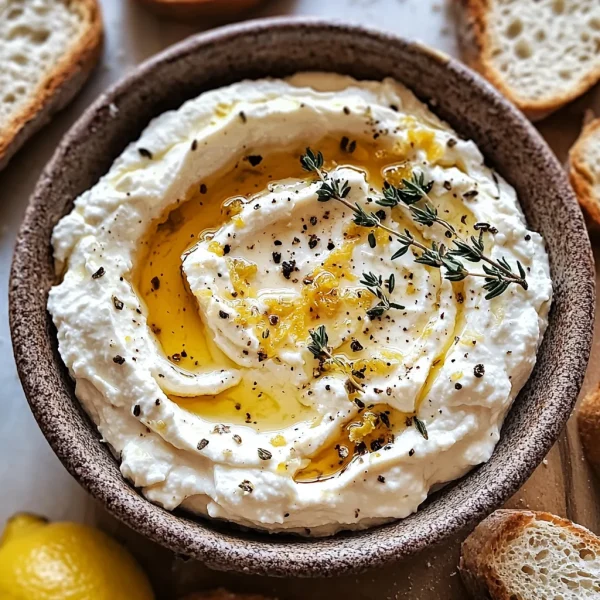 Delicious Ricotta Dip with Hot Honey