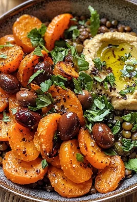 Delicious Roasted Carrots and Lentil Salad with Hummus Recipe