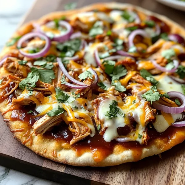 Easy BBQ Chicken Flatbread Recipe