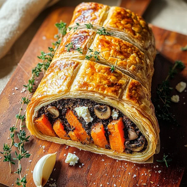 Easy Carrot Wellington With Pureed Mushroom Pâté