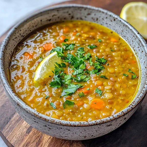 Easy Middle Eastern Red Lentil Soup