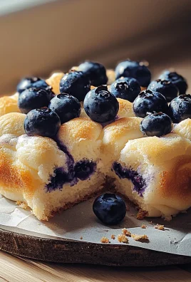 Fluffy Cottage Cheese Blueberry Cloud Bread