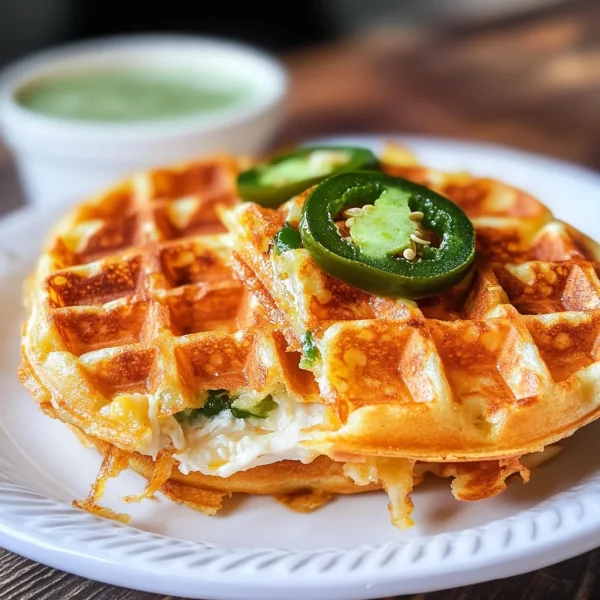 Jalapeno Popper Chicken Keto Chaffles