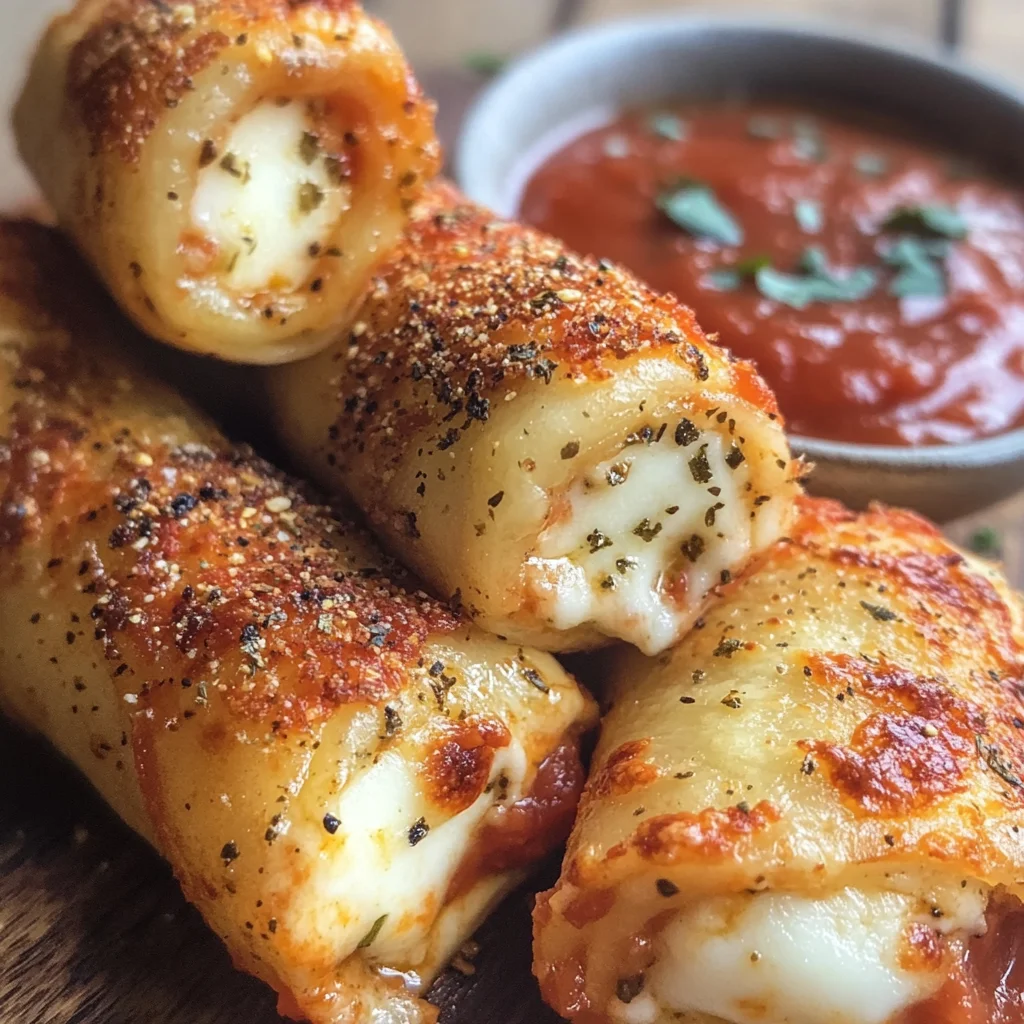 KETO PIZZA ROLL UPS