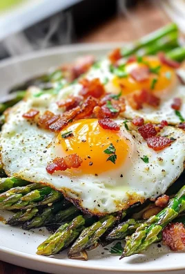 Keto Asparagus and Eggs With Warm Bacon Dressing