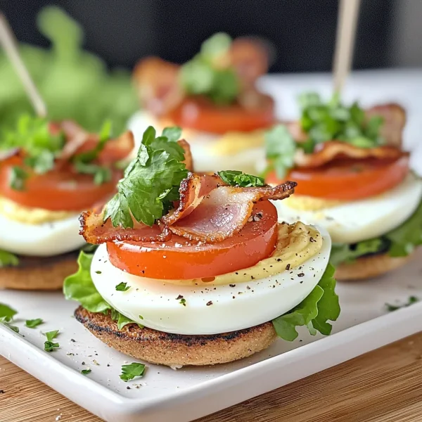 Keto BLT Egg Sliders