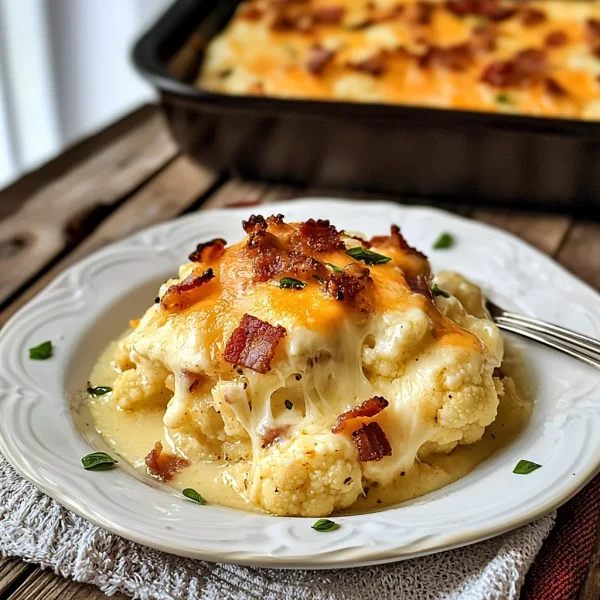Keto Cauliflower Au Gratin