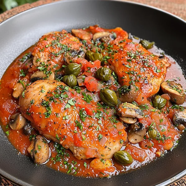 Keto Chicken Cacciatore