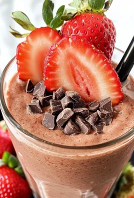 Keto Chocolate Strawberry Protein Smoothie