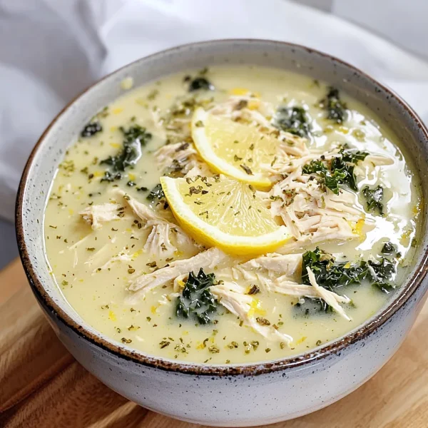 Keto Creamy Chicken Lemon Soup Recipe