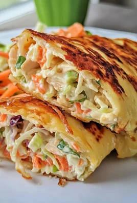Keto Crispy Coleslaw Chicken Salad Roll-Ups