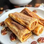 Keto Pumpkin Pecan Cream Cheese Roll-Ups