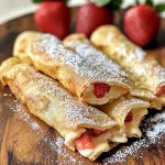 Keto Strawberry Cream Cheese Roll Ups