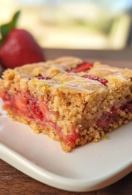 Keto Strawberry Lemon Blondies