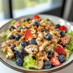 Keto Summer Berry Chicken Salad