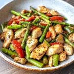 LOW CARB CHICKEN ASPARAGUS STIR FRY