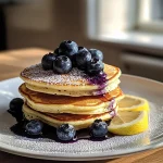 Lemon Blueberry Ricotta Pancakes