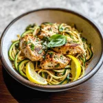 Lemon Garlic Chicken Zoodles