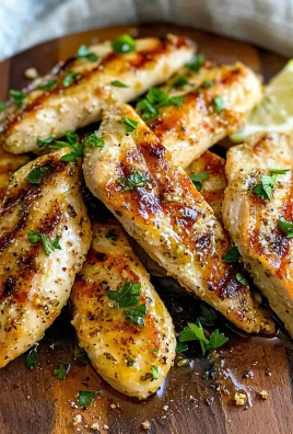 Lemon Garlic Marinated Chicken Tenders