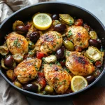 Mediterranean Lemon Chicken with Artichokes & Olives