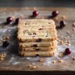 Orange Cranberry Shortbread Cookies