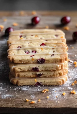Orange Cranberry Shortbread Cookies