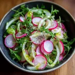 Radish and Fennel Salad with Lemon Dressing