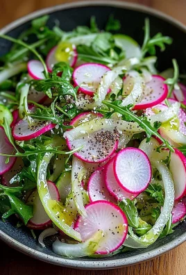 Radish and Fennel Salad with Lemon Dressing