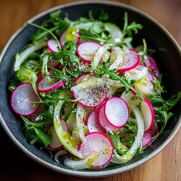Radish and Fennel Salad with Lemon Dressing