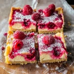 Raspberry Lemon Cheesecake Bars