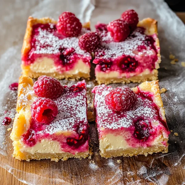 Raspberry Lemon Cheesecake Bars