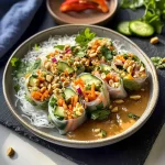 Spring Roll Salad with Peanut Dressing