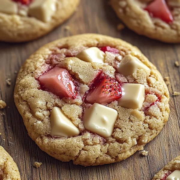 Strawberry White Chocolate Cookies