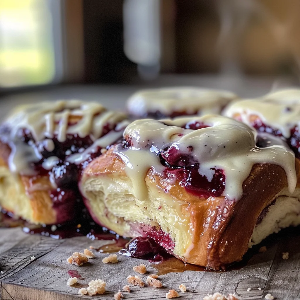 Blueberry Cinnamon Rolls image 2