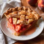 Brown Butter Strawberry Peach Pie