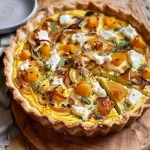 Butternut Squash, Caramelized Onion, and Goat Cheese Quiche