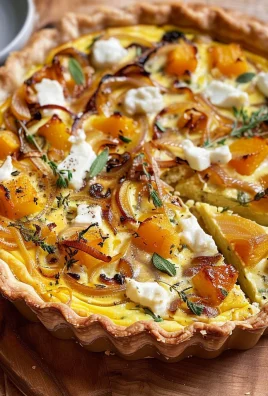 Butternut Squash, Caramelized Onion, and Goat Cheese Quiche